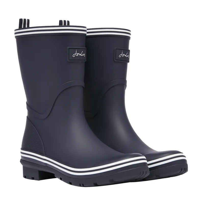 Joules Ladies Coastal Mid Height Wellies - French Navy