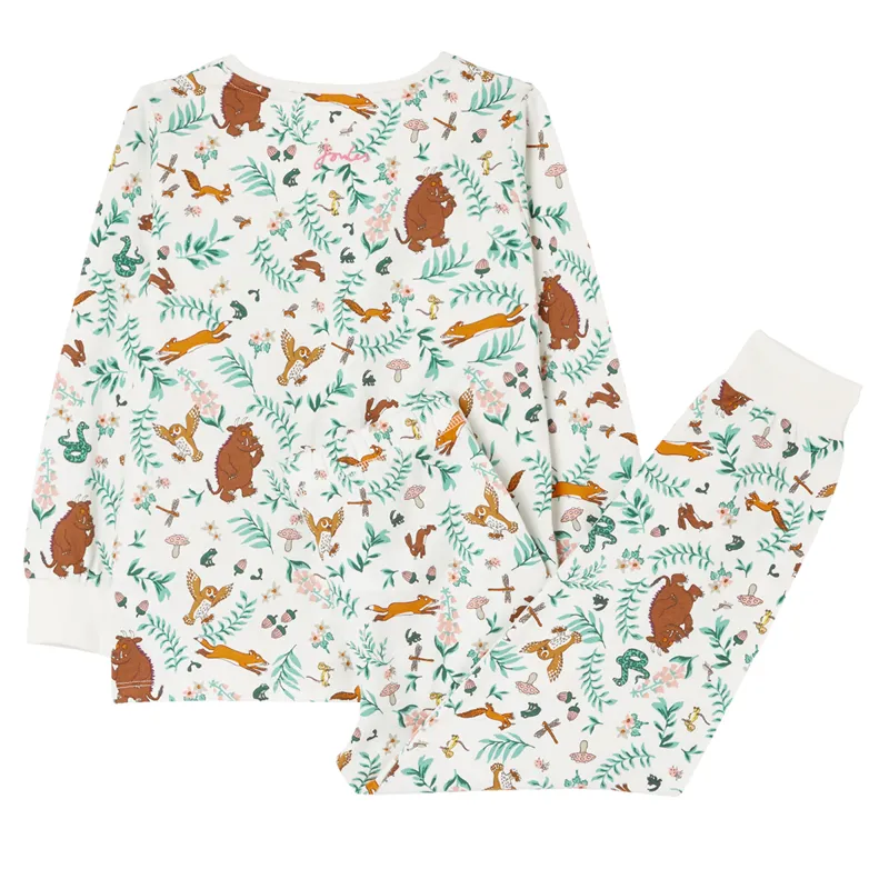 Joules Gruffalo Sleepwell Pyjama Set - Gruffalo White Floral-1