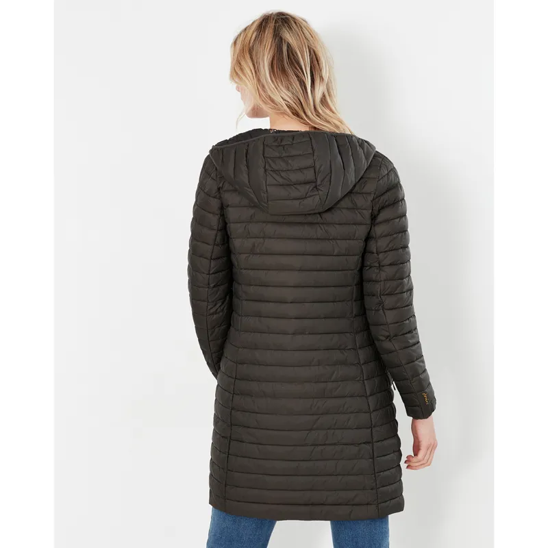 Joules Snug Long Packable Coat - Heritage Green-2