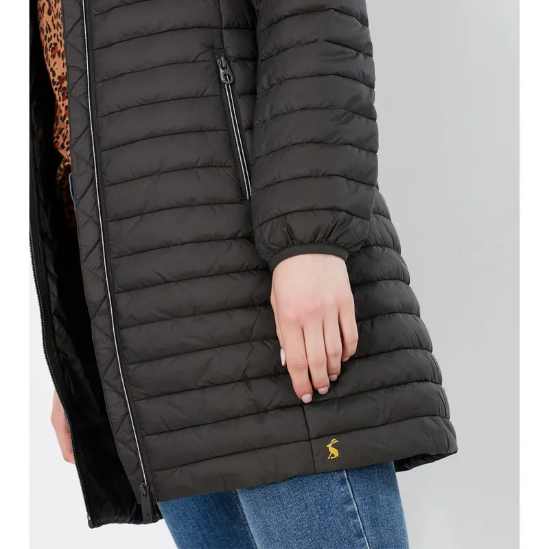 Joules Snug Long Packable Coat - Heritage Green-4