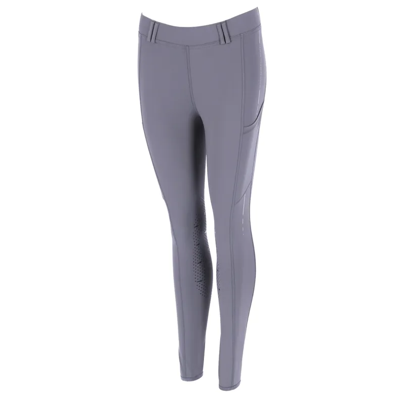 Schockemohle Ladies New Pocket KG Style Riding Tights - Slate Grey