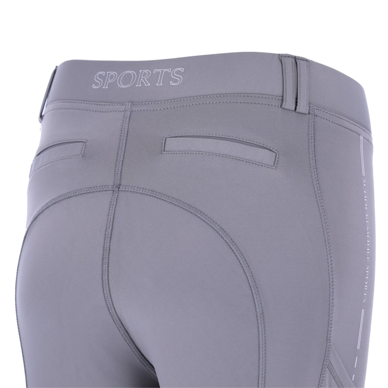 Schockemohle Ladies New Pocket KG Style Riding Tights - Slate Grey-3