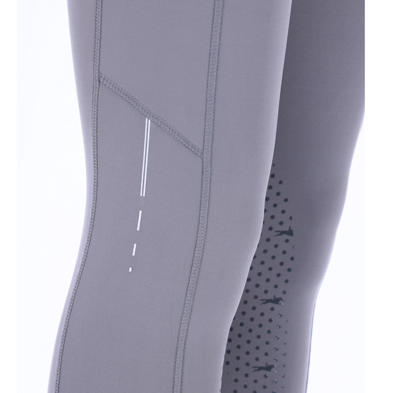 Schockemohle Ladies New Pocket KG Style Riding Tights - Slate Grey-2
