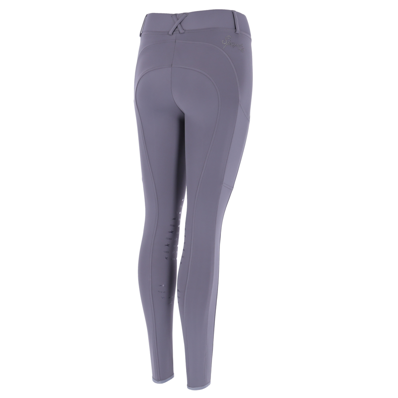 Schockemohle Ladies KG Style Classy Sporty Riding Tights - Slate Grey-1