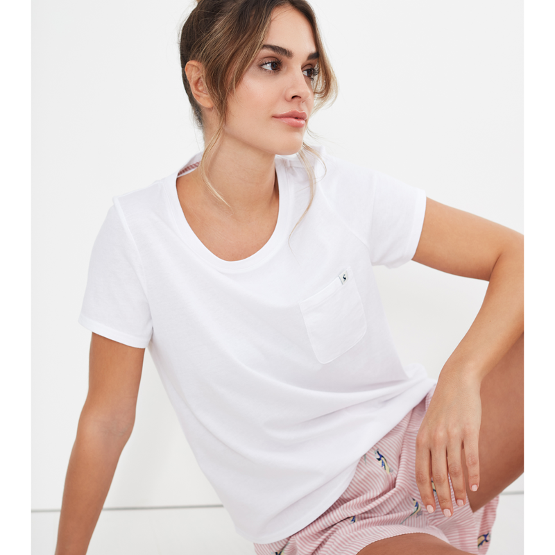 Joules Nightdale T-shirt and Short Set - Stripe Bird-5
