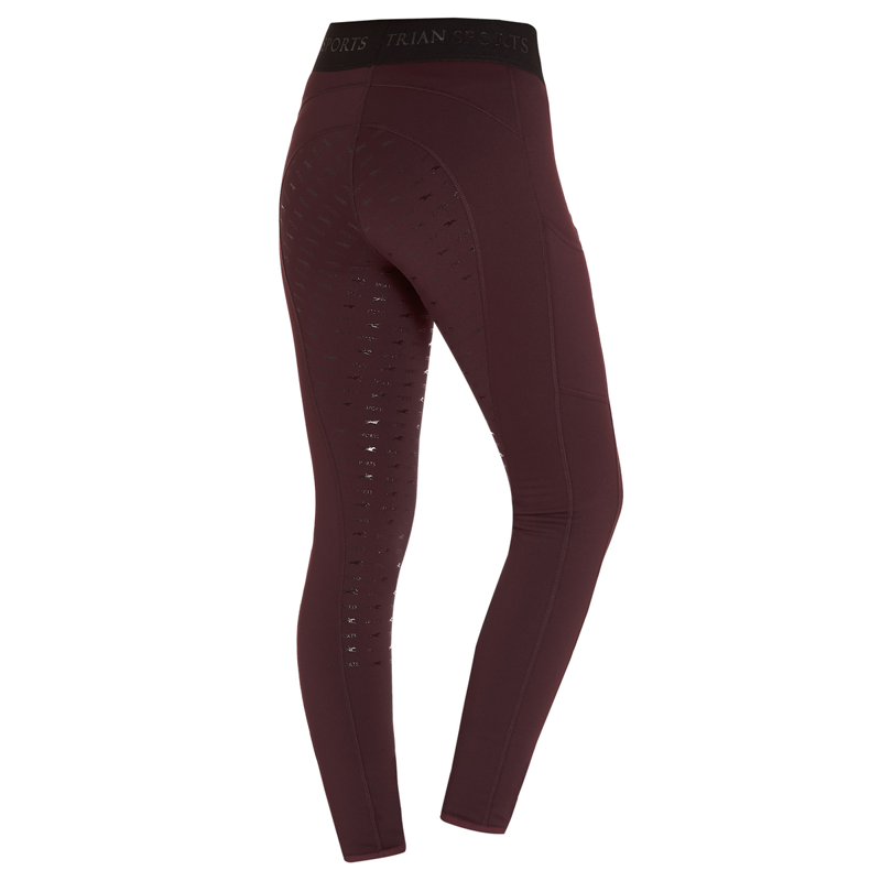 Schockemohle Sporty Winter Tights Style - Wine-1