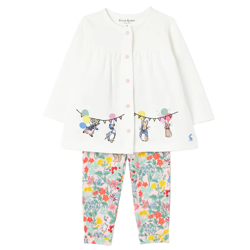 Joules Peter Rabbit Jemima Top And Trouser Set - Peter Rabbit Party