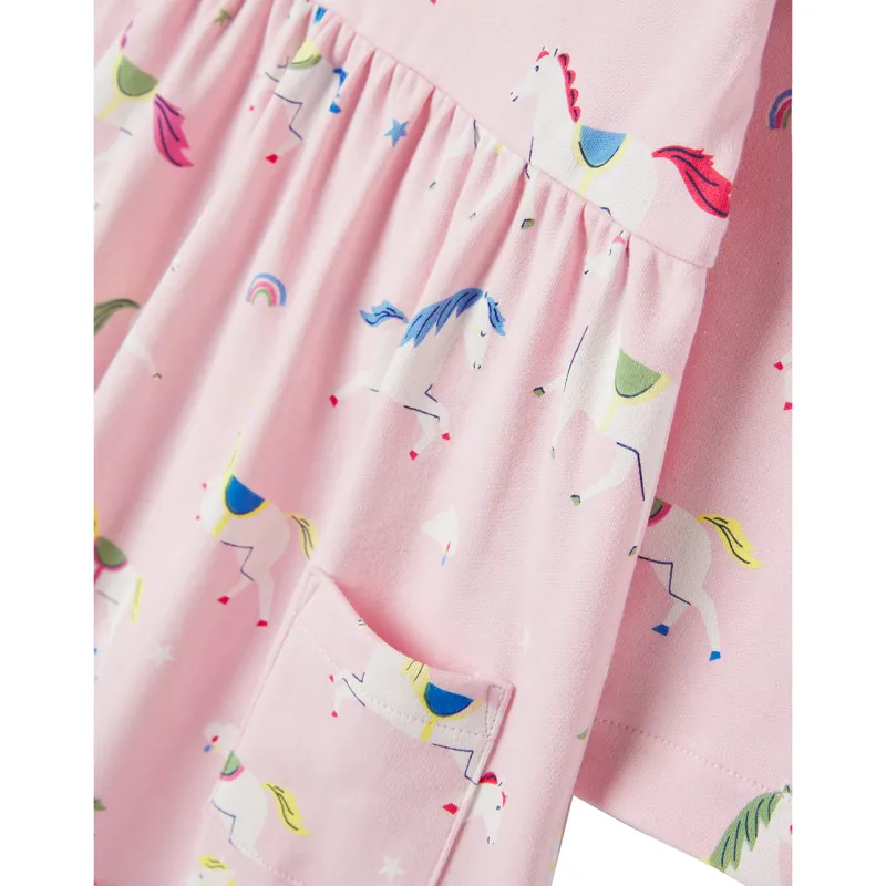 Joules Christina Cotton Dress Set - Horse Pink-3