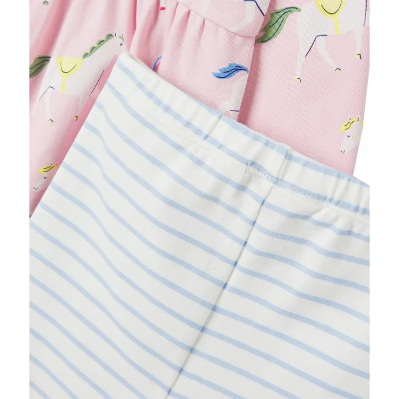 Joules Christina Cotton Dress Set - Horse Pink-2