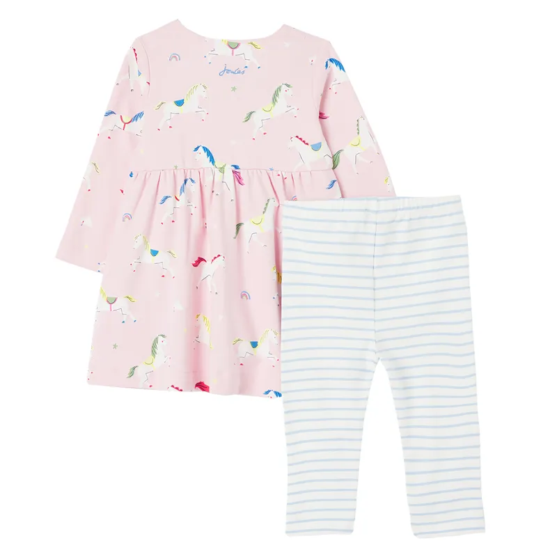 Joules Christina Cotton Dress Set - Horse Pink-1