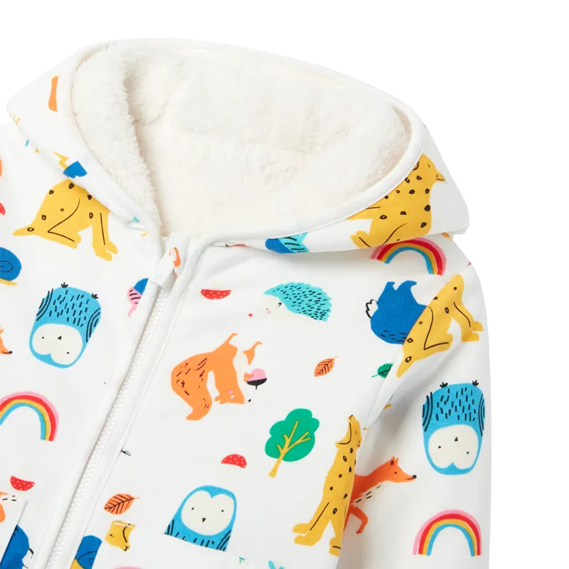 Joules Nursery Cosette Reversible Jacket - Wildling White-3