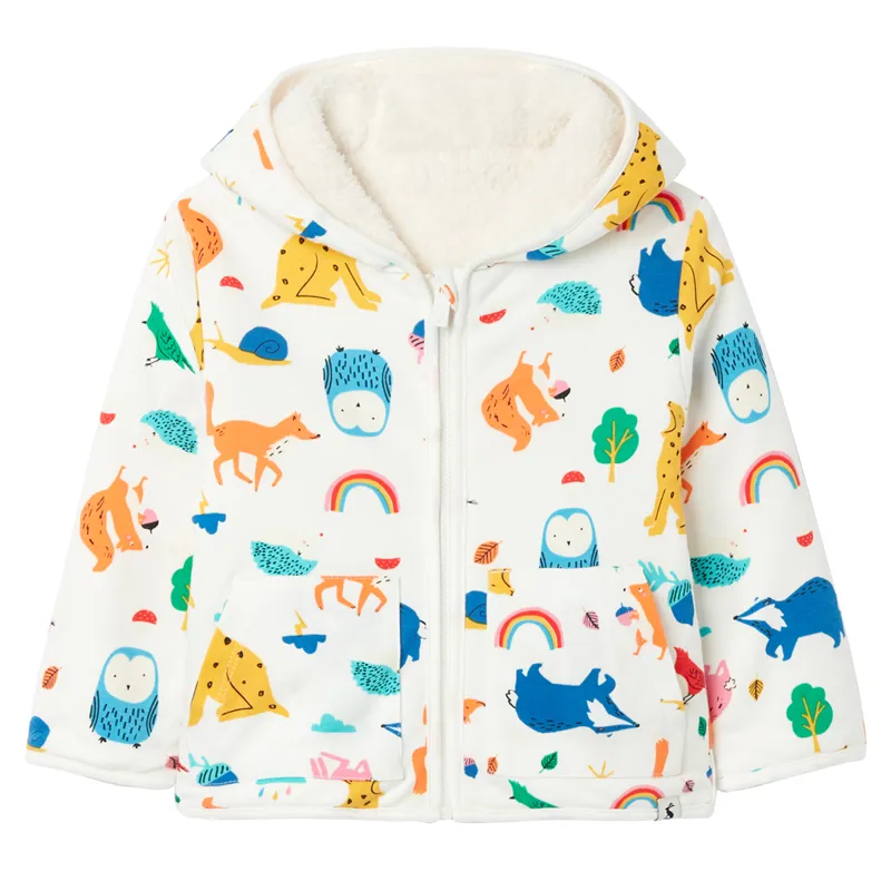 Joules Nursery Cosette Reversible Jacket - Wildling White-1
