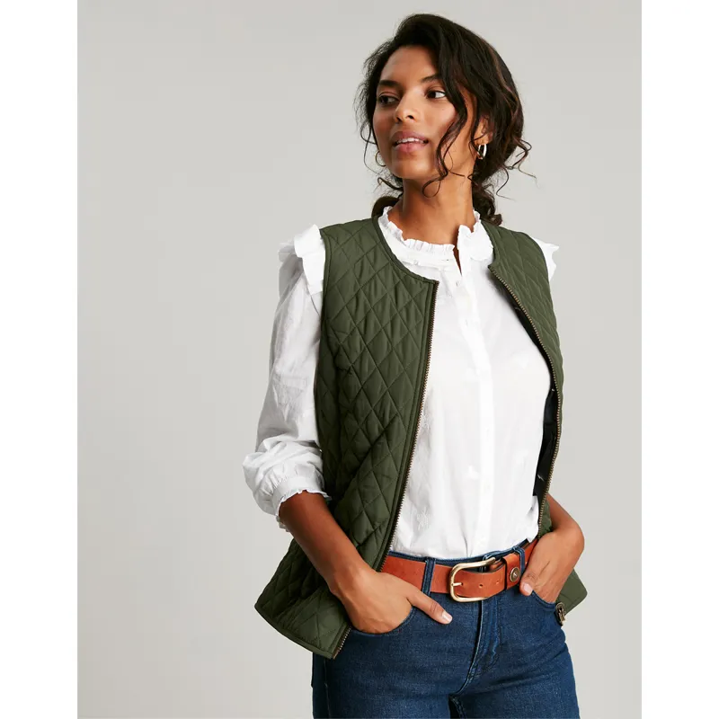 Joules Fieldcoat Luxe Tweed Jacket With Removable Gilet - Green Tweed-3