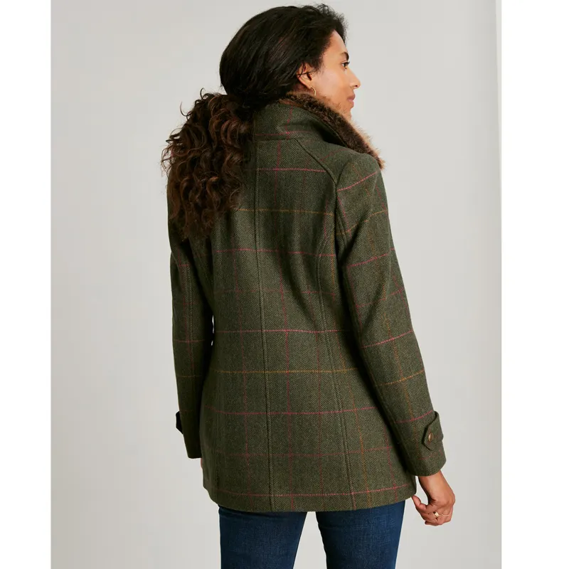 Joules Fieldcoat Luxe Tweed Jacket With Removable Gilet - Green Tweed-2