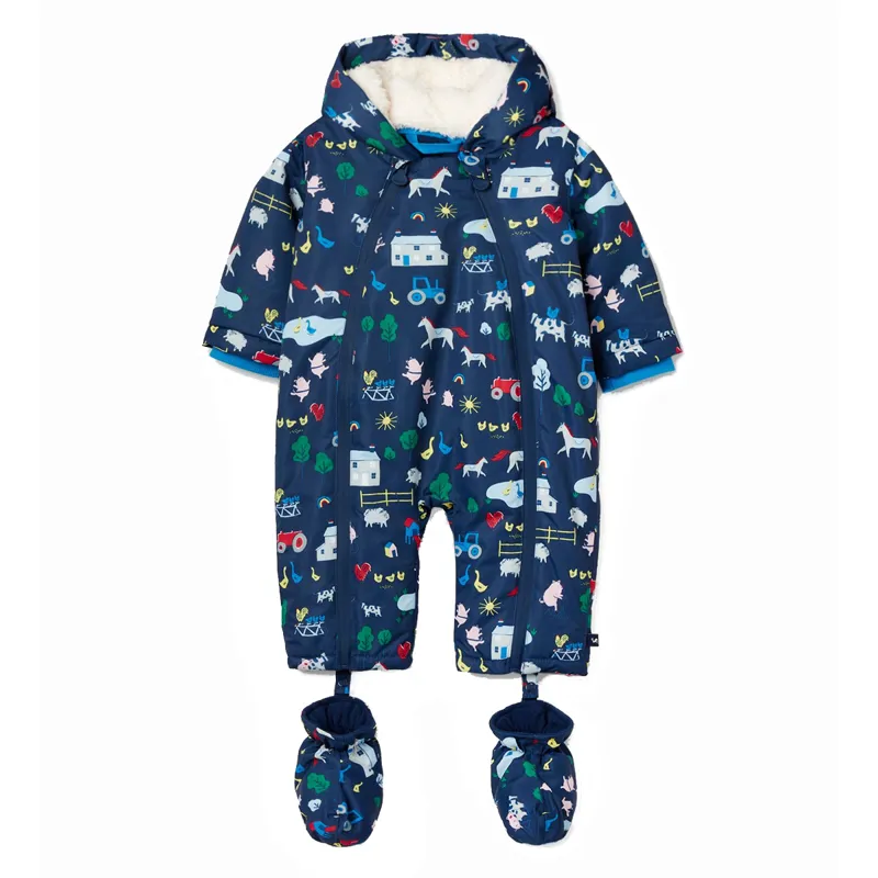 Joules Frostaway Waterproof Snowsuit - Farm Navy