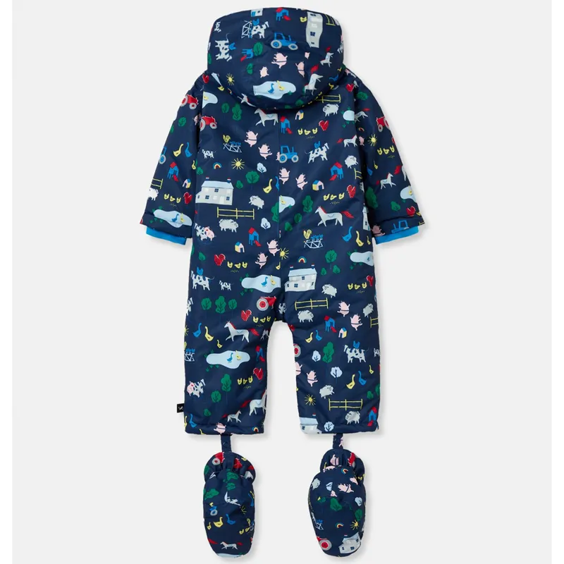 Joules Frostaway Waterproof Snowsuit - Farm Navy-1
