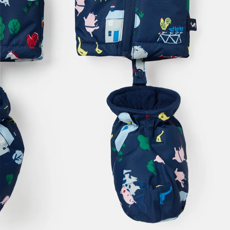 Joules Frostaway Waterproof Snowsuit - Farm Navy-2