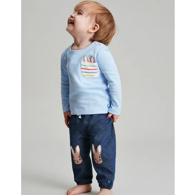 Joules Peter Rabbit Benjamin Cotton Set - Blue Peter Rabbit-4