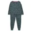 Joules Dreamley Long Sleeve Jersey Pyjama Set - Navy Bee Leopard