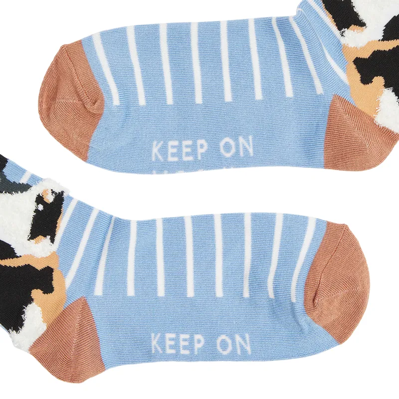 Joules Excellent Everyday Single Eco Vero Socks - Blue Cow-1