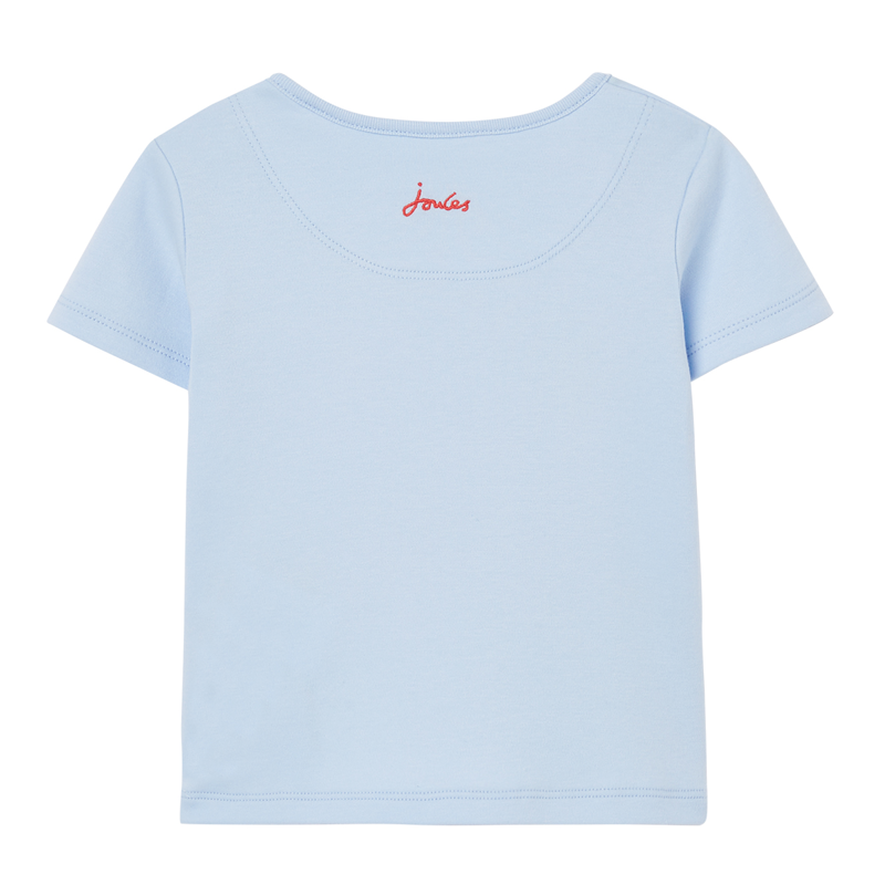 Joules Tate Artwork Short Sleeve T-Shirt - Horse Blue-1