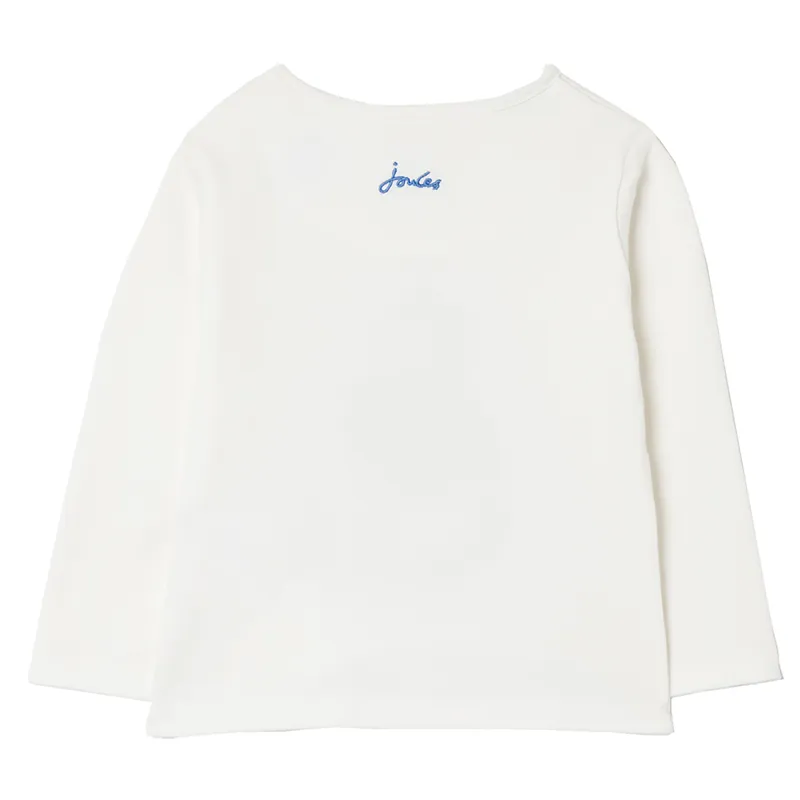 Joules Peter Rabbit Tate Long Sleeve Tee - Hug White-1