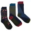 Joules Cracker Socks Festive 3 Pack - Geo Socks