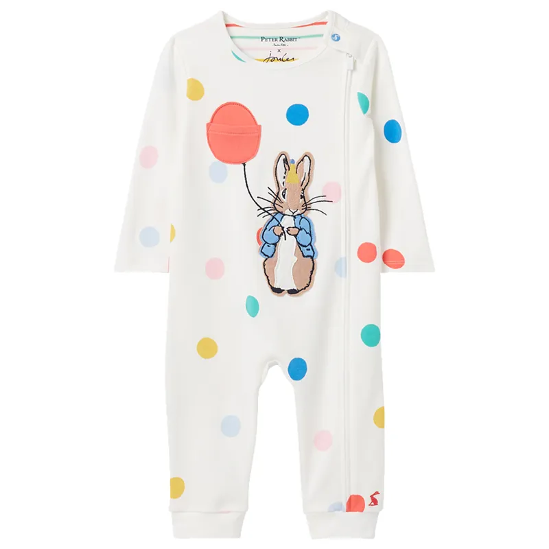 Joules Peter Rabbit Winfield Artwork Romper - Balloon Spot