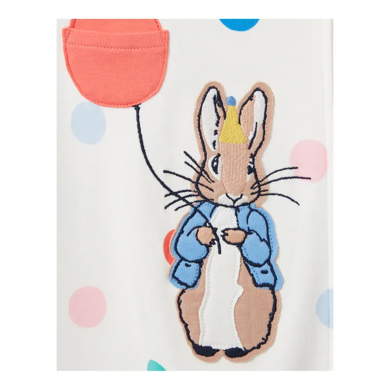 Joules Peter Rabbit Winfield Artwork Romper - Balloon Spot-2
