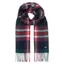 Joules Bracken Check Warm Handle Scarf - Navy Pink Check