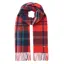 Joules Bracken Check Warm Handle Scarf - Red Check