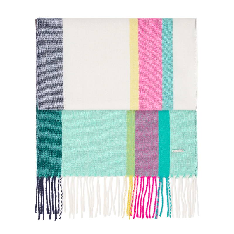 Joules Bracken Check Warm Handle Scarf - Tan Check-1