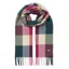Joules Bracken Check Warm Handle Scarf - Tan Purple Check