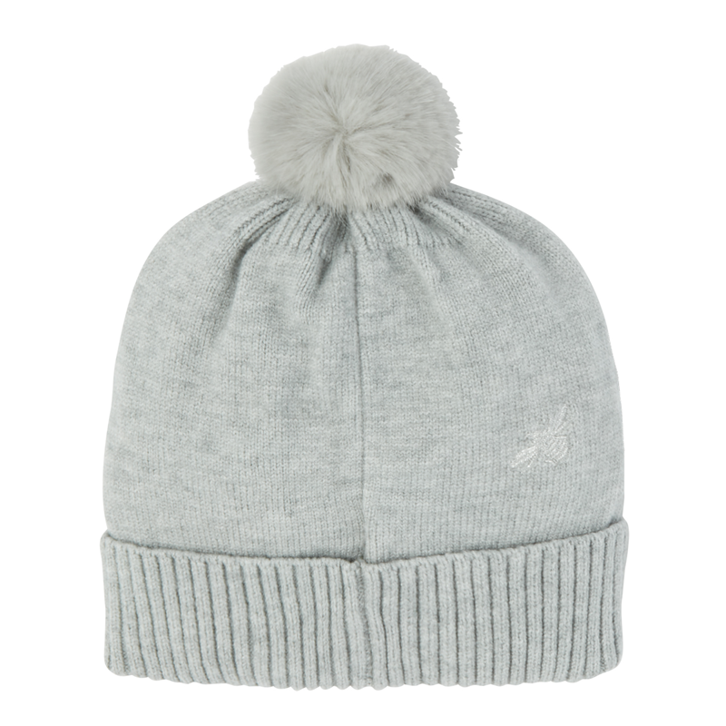 Joules Stafford Knit Hat - Grey Marl-1