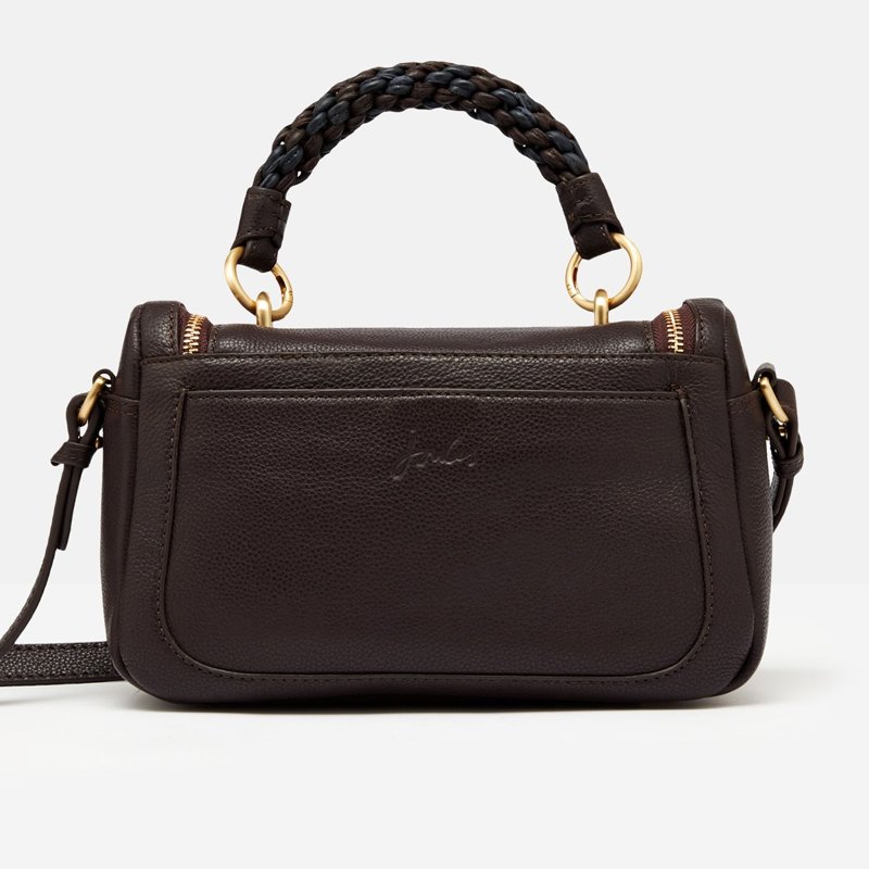 Joules Dudley Leather Cross Body Bag - Oxblood-1