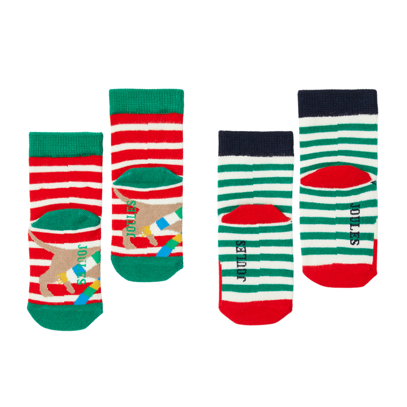 Joules Neat Feet 2 Pack Of Socks - Pudding-1