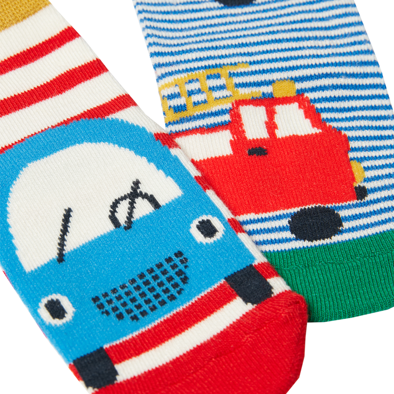 Joules Neat Feet 2 Pack Of Socks - Vehicles-1