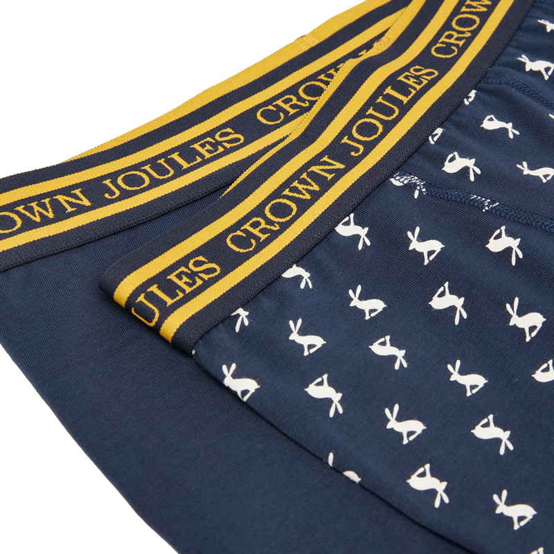 Joules Crown Joules Underwear 2 Pack - Hare French Navy Gold-3
