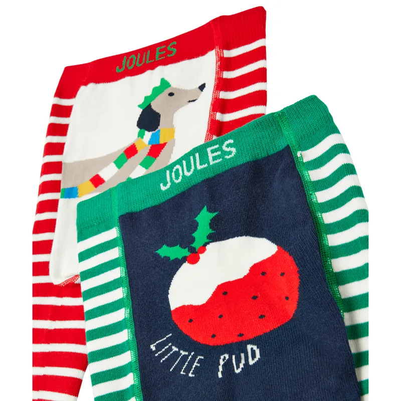 Joules Lively 2 Pack Character Leggings - Pudding-2