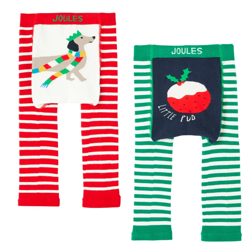 Joules Lively 2 Pack Character Leggings - Pudding