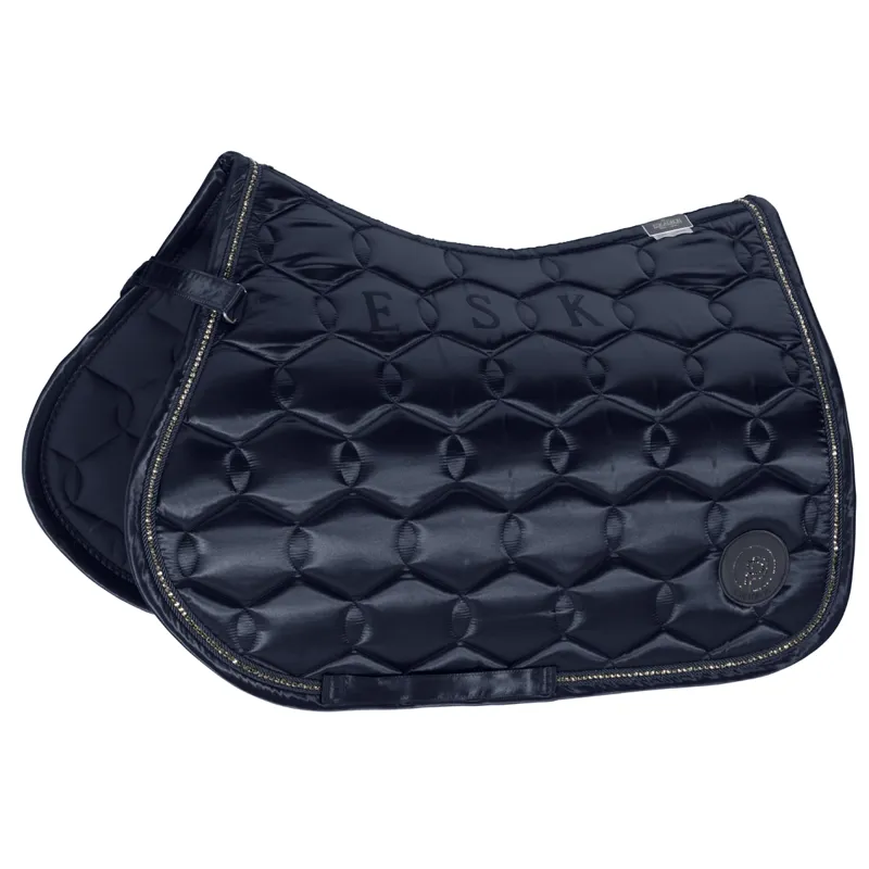Eskadron Satin Crystal GP/Jump Saddle Cloth Platinum AW22 - Navy