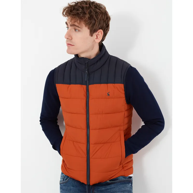 Joules Go To Padded Gilet - Burnt Orange-1