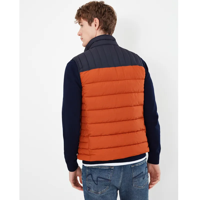 Joules Go To Padded Gilet - Burnt Orange-2