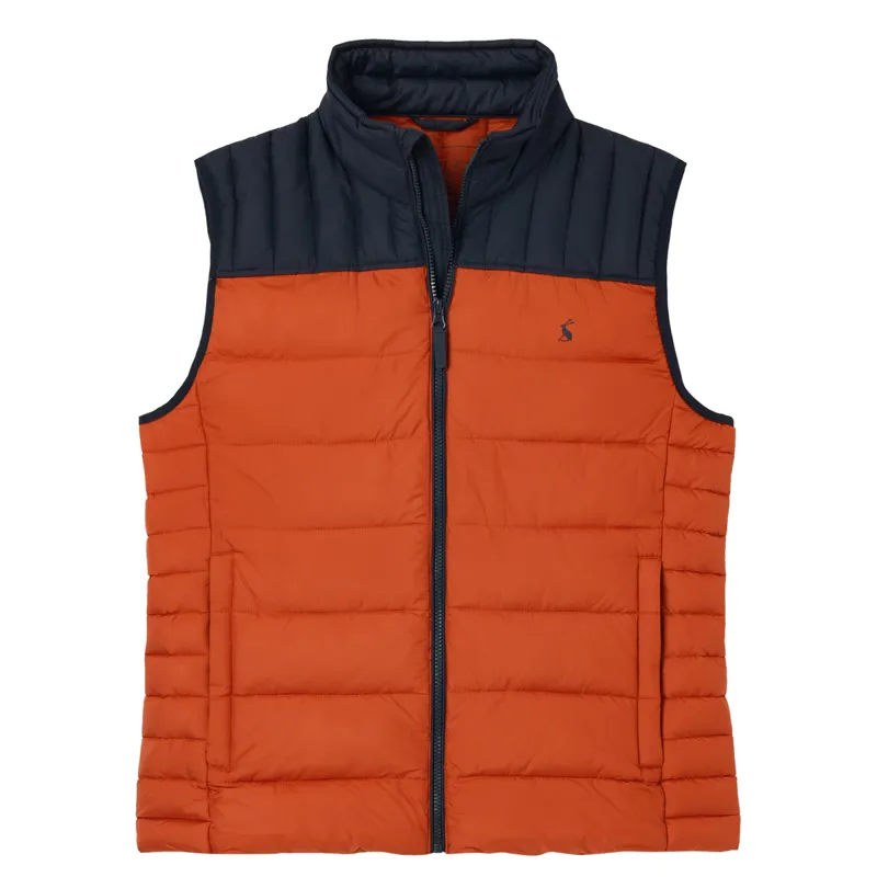 Joules Go To Padded Gilet - Burnt Orange