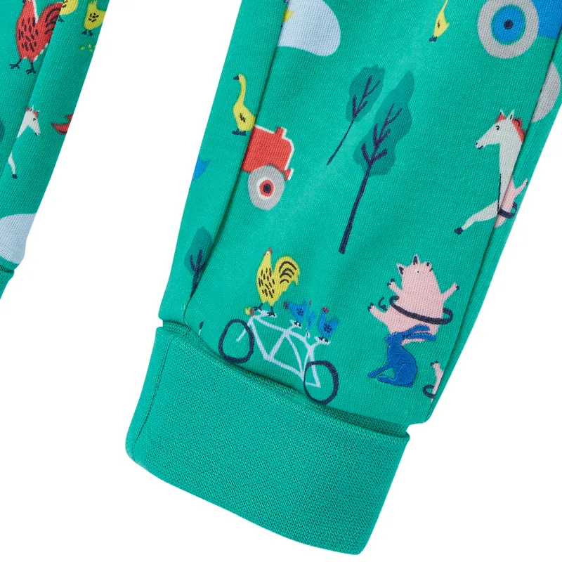 Joules Byron Cotton Artwork Set - Farm Green-3