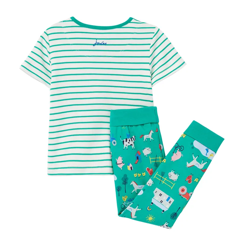 Joules Byron Cotton Artwork Set - Farm Green-1