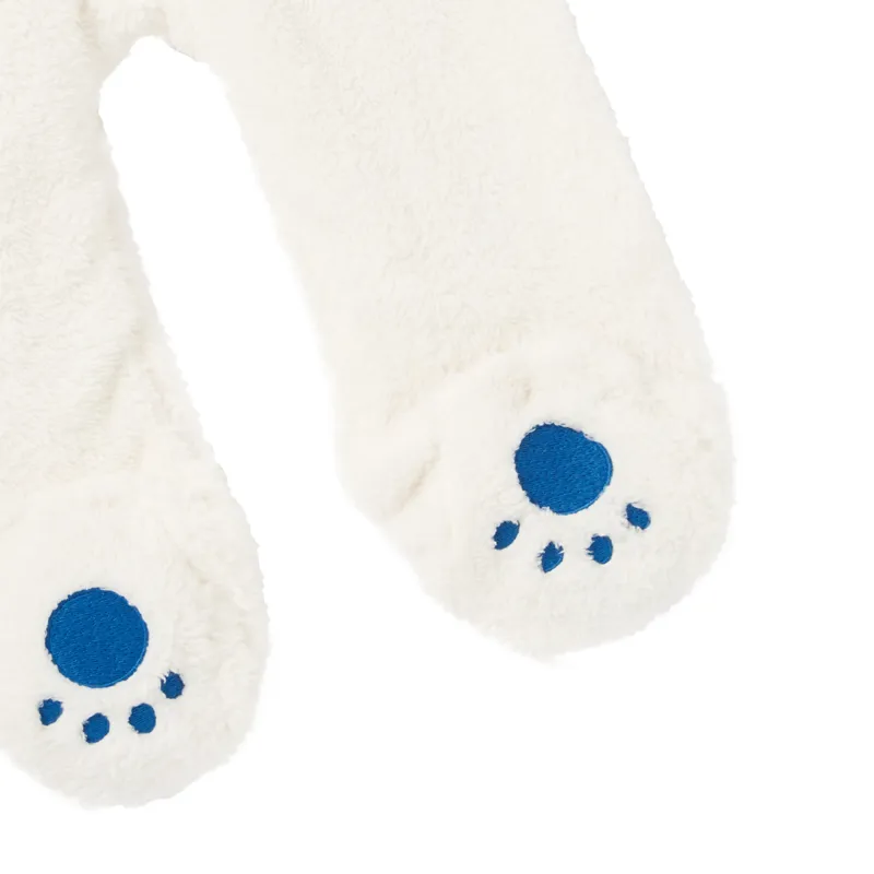 Joules Nursery Pramsuit Fleece All In One - White-3