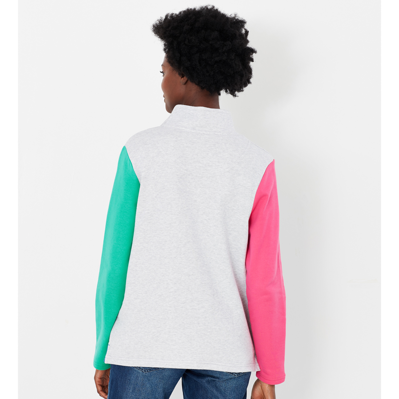 Joules Pip Casual Half Zip Sweatshirt - Grey Hotch Potch-1