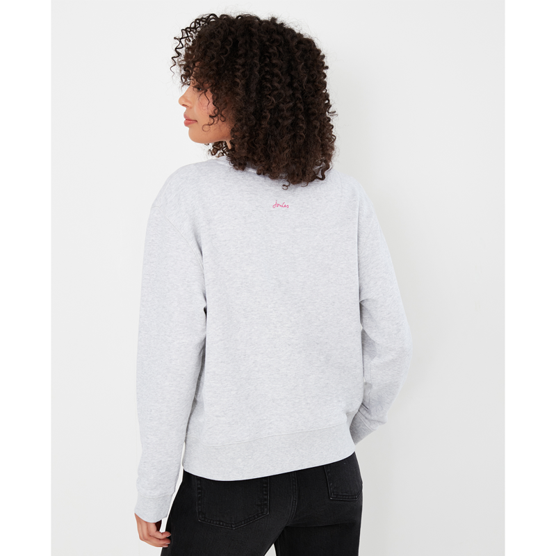 Joules Monique Crew Neck Sweatshirt - Grey Marl-2