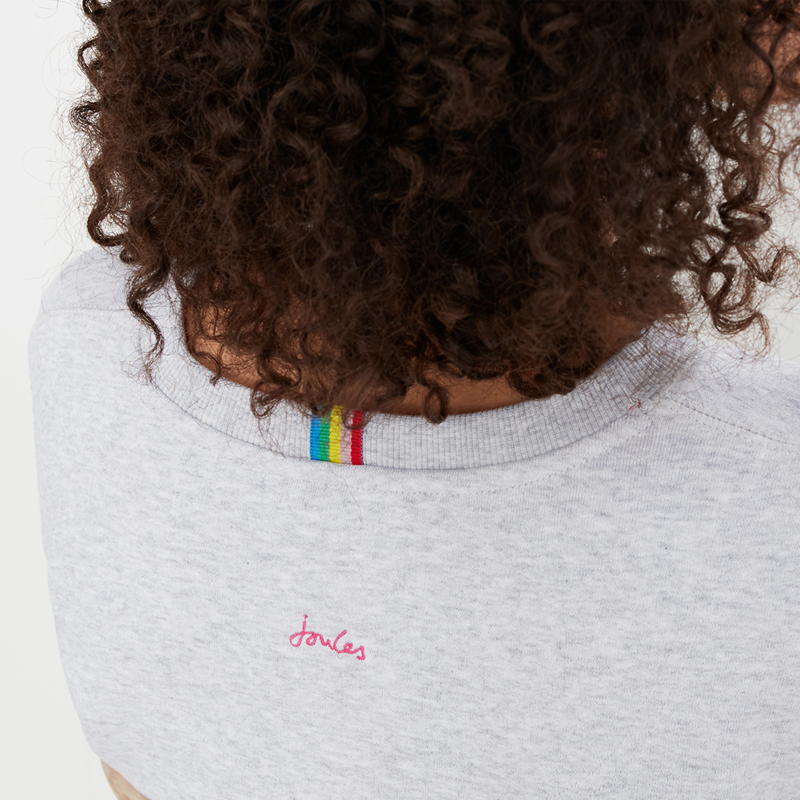 Joules Monique Crew Neck Sweatshirt - Grey Marl-3